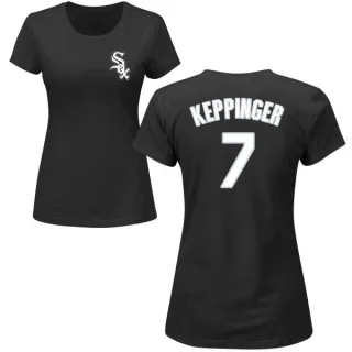 Jeff Keppinger Women's Chicago White Sox Name & Number T-Shirt - Black