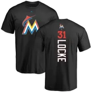 Jeff Locke Miami Marlins Backer T-Shirt - Black