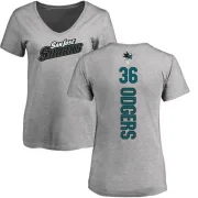 Jeff Odgers Women's San Jose Sharks Backer T-Shirt - Ash