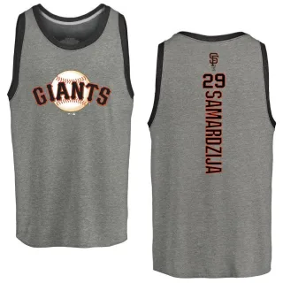 Jeff Samardzija San Francisco Giants Backer Tri-Blend Tank - Heathered Gray