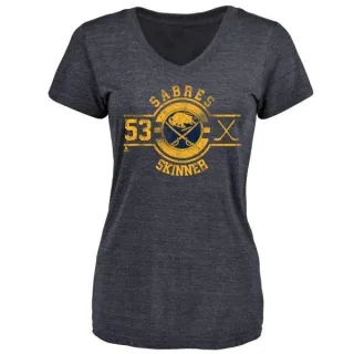 Jeff Skinner Women's Buffalo Sabres Insignia Tri-Blend T-Shirt - Navy