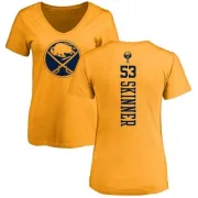 Jeff Skinner Women's Buffalo Sabres One Color Backer T-Shirt - Gold