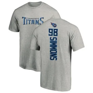 Jeffery Simmons Tennessee Titans Backer T-Shirt - Ash