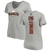 Jeffrey Leonard Women's San Francisco Giants Backer Slim Fit T-Shirt - Ash