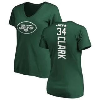 Jeremy Clark Women's New York Jets Backer Slim Fit T-Shirt - Green