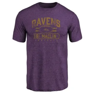 Jeremy Maclin Baltimore Ravens Flanker Tri-Blend T-Shirt - Purple