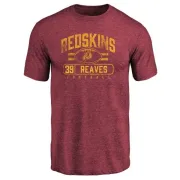 Jeremy Reaves Washington Redskins Flanker Tri-Blend T-Shirt - Burgundy