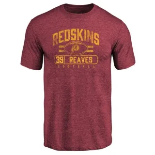 Jeremy Reaves Washington Redskins Flanker Tri-Blend T-Shirt - Burgundy