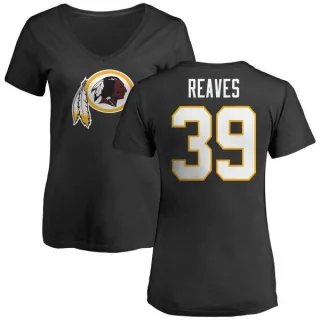 Jeremy Reaves Women's Washington Redskins Name & Number Logo Slim Fit T-Shirt - Black