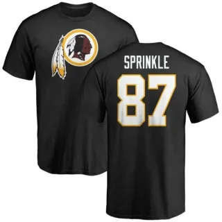 Jeremy Sprinkle Washington Redskins Name & Number Logo T-Shirt - Black