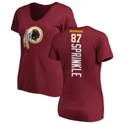 Jeremy Sprinkle Women's Washington Redskins Backer Slim Fit T-Shirt - Maroon