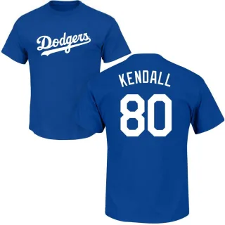 Jeren Kendall Los Angeles Dodgers Name & Number T-Shirt - Royal