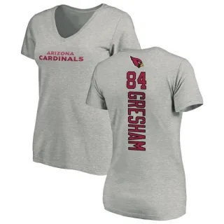 Jermaine Gresham Women's Arizona Cardinals Backer V-Neck T-Shirt - Ash