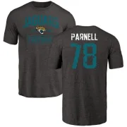 Jermey Parnell Jacksonville Jaguars Black Distressed Name & Number Tri-Blend T-Shirt