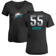 Jerome Baker Women's Miami Dolphins Midnight Mascot T-Shirt - Black