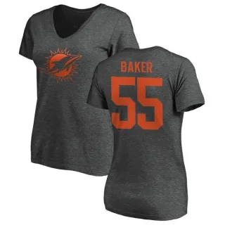 Jerome Baker Women's Miami Dolphins One Color T-Shirt - Ash