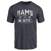 Jerome Bettis Los Angeles Rams Flanker Tri-Blend T-Shirt - Navy