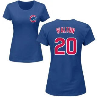 Jerome Walton Women's Chicago Cubs Name & Number T-Shirt - Royal