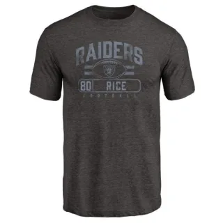 Jerry Rice Oakland Raiders Flanker Tri-Blend T-Shirt - Black