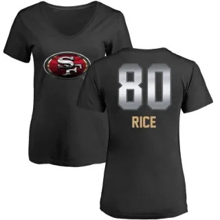 Jerry Rice Women's San Francisco 49ers Midnight Mascot T-Shirt - Black