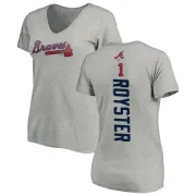 Jerry Royster Women's Atlanta Braves Backer Slim Fit T-Shirt - Ash