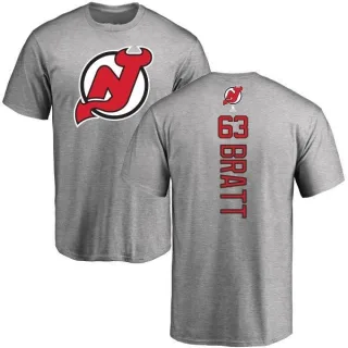 Jesper Bratt New Jersey Devils Backer T-Shirt - Ash