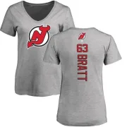 Jesper Bratt Women's New Jersey Devils Backer T-Shirt - Ash