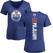 Jesse Puljujarvi Women's Edmonton Oilers Backer T-Shirt - Royal