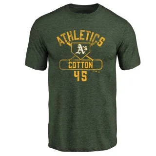 Jharel Cotton Oakland Athletics Base Runner Tri-Blend T-Shirt - Green