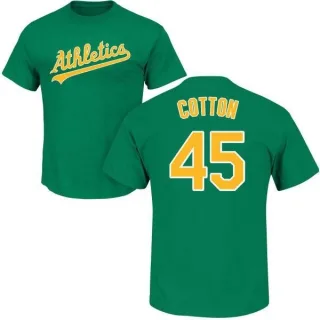 Jharel Cotton Oakland Athletics Name & Number T-Shirt - Green