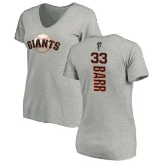 Jim Barr Women's San Francisco Giants Backer Slim Fit T-Shirt - Ash