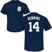 Jim Bunning Detroit Tigers Name & Number T-Shirt - Navy