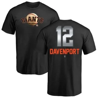 Jim Davenport San Francisco Giants Midnight Mascot T-Shirt - Black