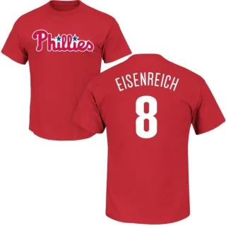 Jim Eisenreich Philadelphia Phillies Name & Number T-Shirt - Red