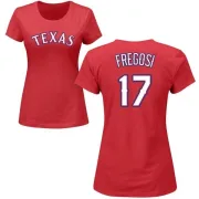 Jim Fregosi Women's Texas Rangers Name & Number T-Shirt - Red