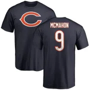 Jim McMahon Chicago Bears Name & Number Logo T-Shirt - Navy