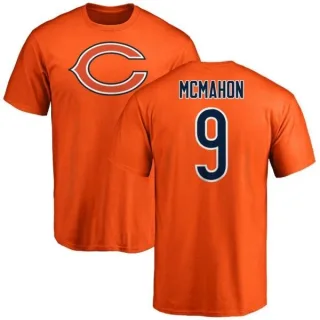 Jim McMahon Chicago Bears Name & Number Logo T-Shirt - Orange