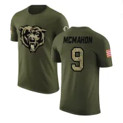 Jim McMahon Chicago Bears Olive Salute to Service Legend T-Shirt