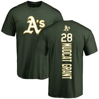 Jim Mudcat Grant Oakland Athletics Backer T-Shirt - Green