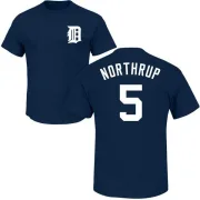 Jim Northrup Detroit Tigers Name & Number T-Shirt - Navy