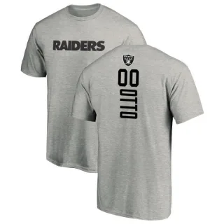 Jim Otto Oakland Raiders Backer T-Shirt - Ash