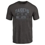 Jim Otto Oakland Raiders Flanker Tri-Blend T-Shirt - Black