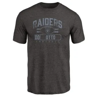 Jim Otto Oakland Raiders Flanker Tri-Blend T-Shirt - Black