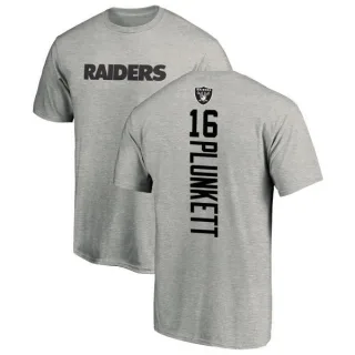 Jim Plunkett Oakland Raiders Backer T-Shirt - Ash