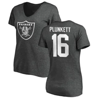 Jim Plunkett Women's Oakland Raiders One Color T-Shirt - Ash