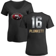 Jim Plunkett Women's San Francisco 49ers Midnight Mascot T-Shirt - Black