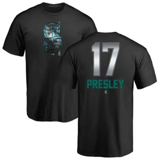 Jim Presley Seattle Mariners Midnight Mascot T-Shirt - Black