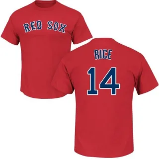 Jim Rice Boston Red Sox Name & Number T-Shirt - Scarlet