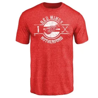 Jim Rutherford Detroit Red Wings Insignia Tri-Blend T-Shirt - Red