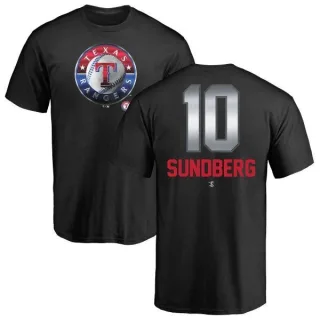 Jim Sundberg Texas Rangers Midnight Mascot T-Shirt - Black